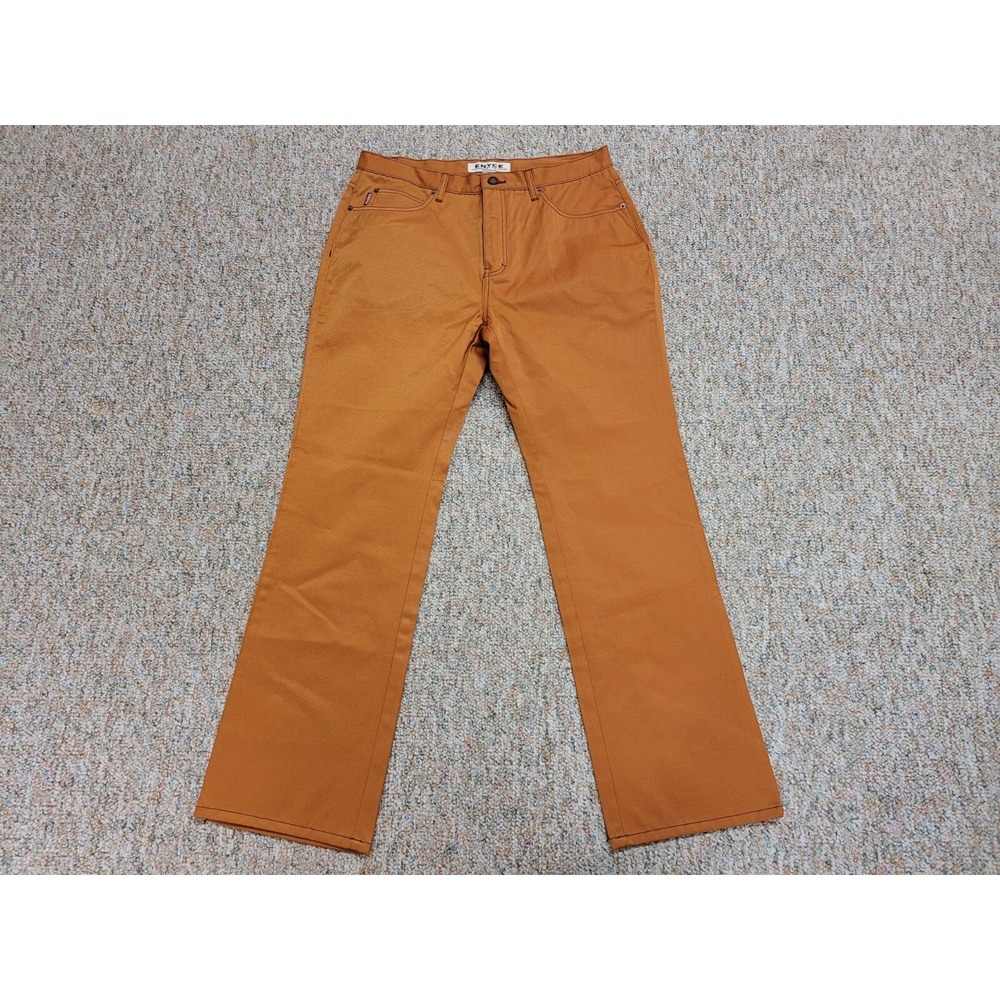 Enyce Twill Pant Bootcut Women 34 Orange Vintage Y2K Hip Hop Streetwear